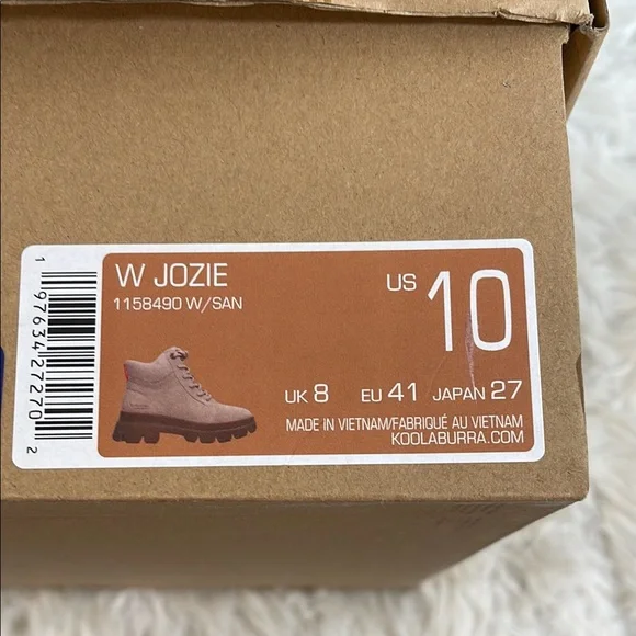 KOOLABURRA BY UGG Jozie Ankle Boot Size 10 NEW Ortholite comfort foam insole - Picture 13 of 14